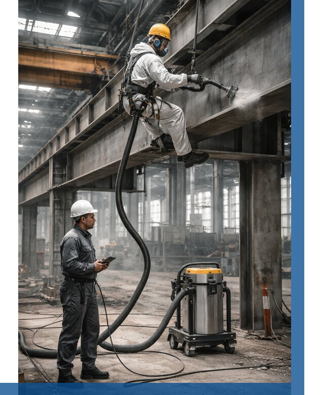 Обеспыливание конструкций в цехе в Дмитрах от 4502 р. | ВЫСОТНИК-Дмв