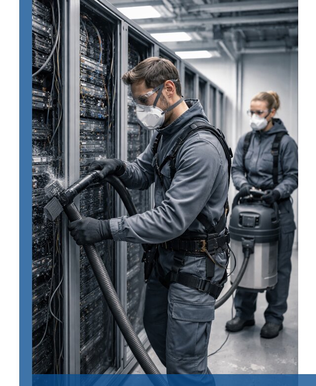 Обеспыливание серверной комнаты в Дмитрах, профессиональная очистка