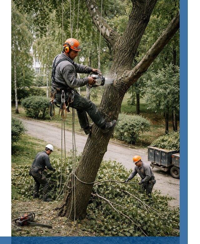 Кронирование деревьев в Дмитрах от 6968 р. | ВЫСОТНИК-Дмв