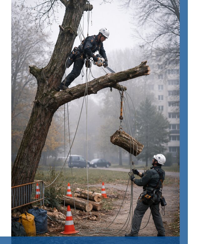 Удаление аварийных деревьев в Дмитрах от 16080 р. | ВЫСОТНИК-Дмв