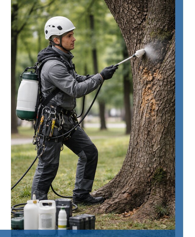 Обработка деревьев от вредителей в Дмитрах от 4824 р. | ВЫСОТНИК-Дмв