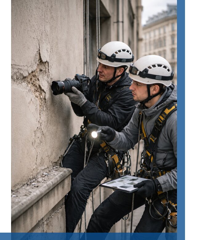 Фотофиксация дефектов фасада в Дмитрах от 4824 р. | ВЫСОТНИК-Дмв