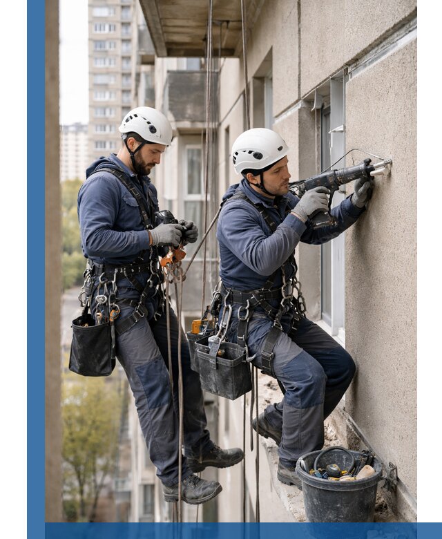 Промышленные альпинисты высотные работы и монтаж в Дмитрах